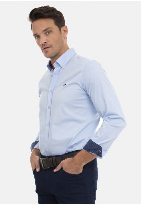 Camasa slim fit cu guler Oxford