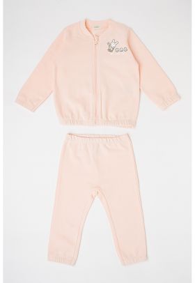 Set de bluza sport cu fermoar si pantaloni sport