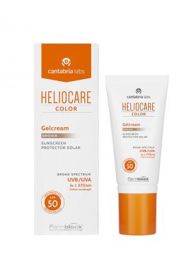 Gel cremos neuleios Cantabria Heliocare SPF50 - Brown - pentru utilizare zilnica - 50 ml