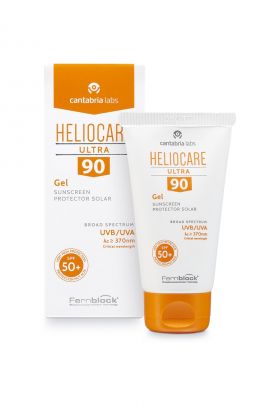 Gel protectie solara Cantabria Heliocare Ultra 90 SPF50+ - pentru piele normala-grasa/cu tendinta acneica - 50 ml