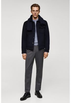 Jacheta slim fit din amestec de lana Brando