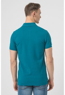 Tricou polo slim fit din bumbac