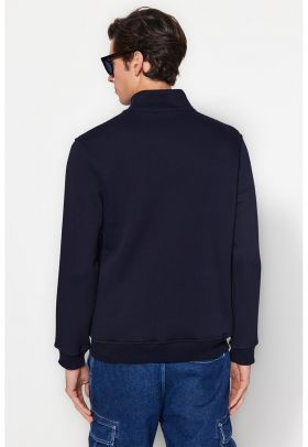 Bluza de trening cu fenta cu fermoar