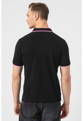 Tricou polo de bumbac cu logo