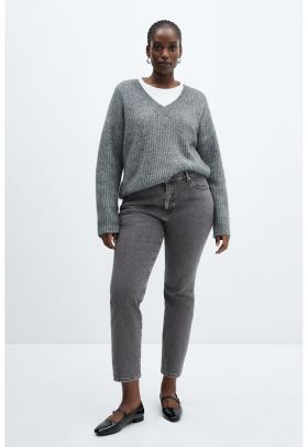 Blugi mom-fit crop Claudia