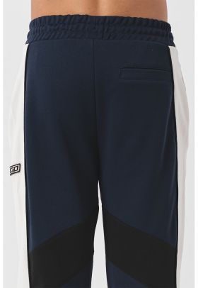 Pantaloni de trening colorblock - uni