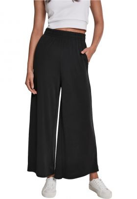 Pantaloni culotte din amestec de modal cu croiala ampla