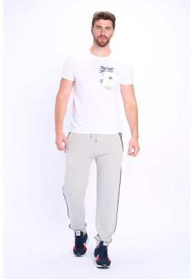 Pantaloni sport cu buzunare cu fermoar