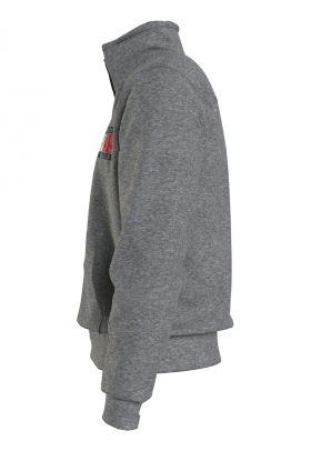 Bluza de trening din amestec de bumbac organic cu fermoar
