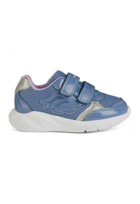 Pantofi sport cu inchidere velcro si garnituri din plasa