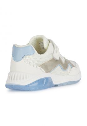 Pantofi sport din piele ecologica si material textil cu inchidere velcro