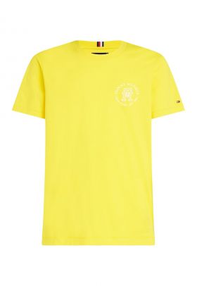 Tricou de bumbac organic cu decolteu la baza gatului