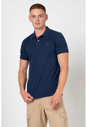 Tricou polo regular fit din pique