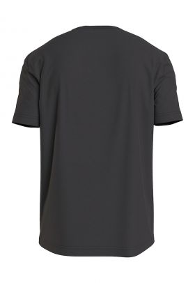 Tricou slim fit cu decolteu la baza gatului