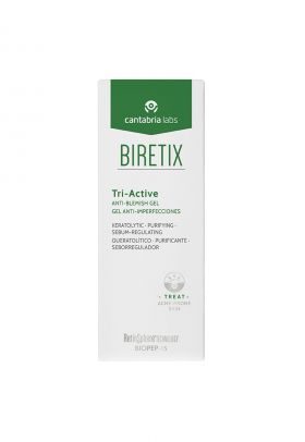 Gel triactiv Cantabria Biretix - pentru piele cu tendinta acneica - 50 ml