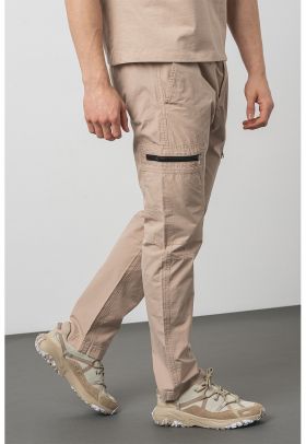 Pantaloni cargo cu model uni