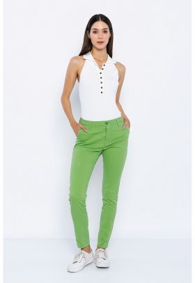 Pantaloni skinny cu talie joasa