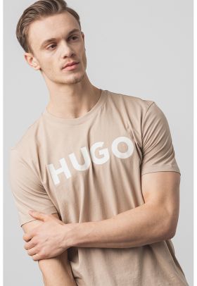 Tricou regular fit cu logo contrastant Dulivio