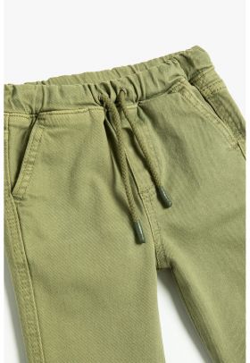 Pantaloni jogger cu snur de ajustare in talie