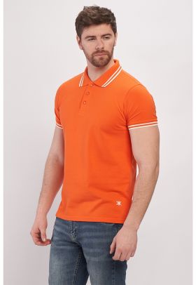 Tricou polo din piqué de bumbac