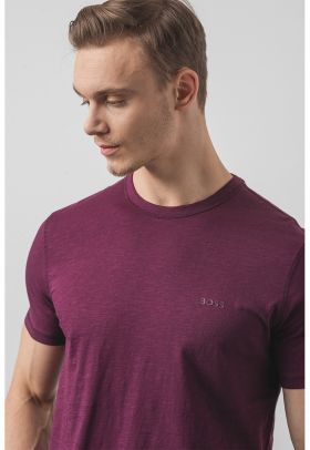 Tricou regular fit cu logo discret