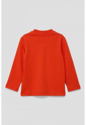 Bluza de bumbac cu imprimeu