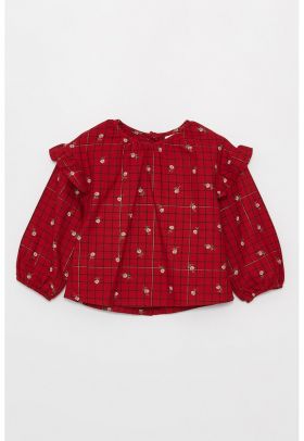 Bluza cu model si volane