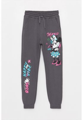 Pantaloni de trening de bumbac cu Minnie Mouse