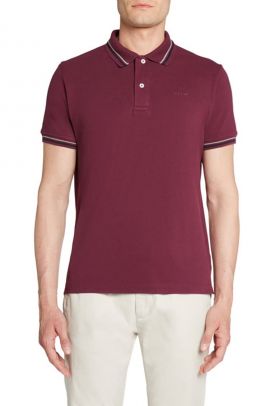 Tricou polo de bumbac cu model pique