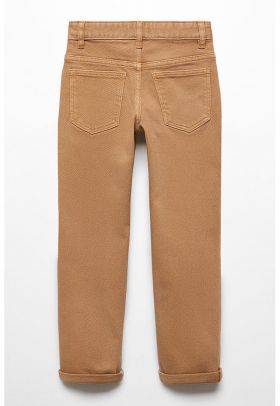 Pantaloni cu 5 buzunare si model uni