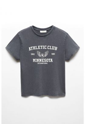 Tricou cu text Athletic