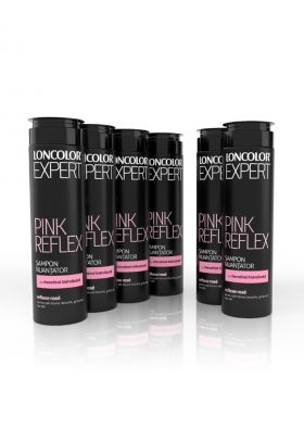 Pachet 6x: Sampon nuantator Expert Pink Reflex pentru par blond - grizonat si alb - 250 ml