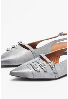 Balerini slingback din piele