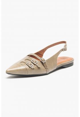 Balerini slingback din piele