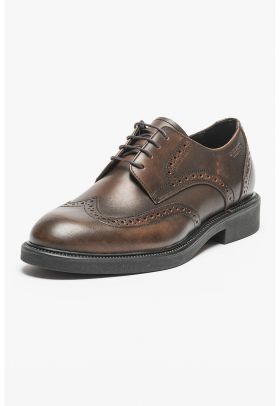 Pantofi din piele cu model brogue