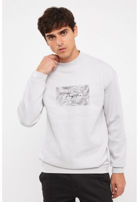 Bluza de trening cu decolteu la baza gatului
