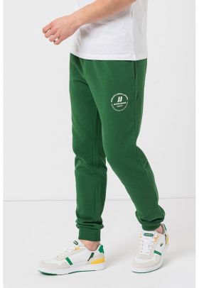 Pantaloni de trening din amestec de bumbac organic cu croiala conica