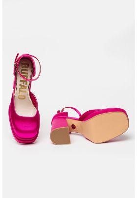 Pantofi D'Orsay din satin cu platforma May