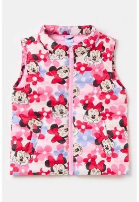 Vesta matlasata cu model cu Minnie Mouse