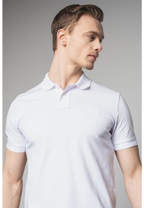 Tricou polo cu model uni