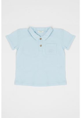 Tricou polo din amestec de in