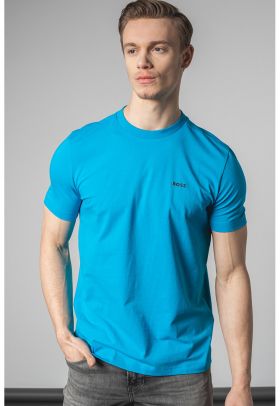 Tricou regular fit cu logo pe piept