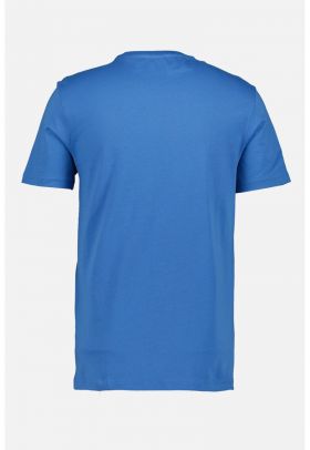 Tricou uni cu decolteu la baza gatului