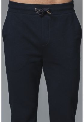 Pantaloni de trening din amestec de bumbac cu buzunare laterale