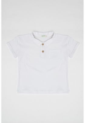 Tricou polo din amestec de in