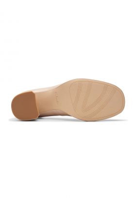 Pantofi de piele cu toc masiv Zoya