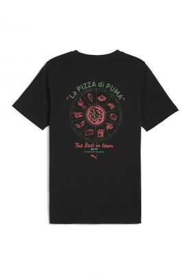 Tricou cu decolteu la baza gatului si imprimeu