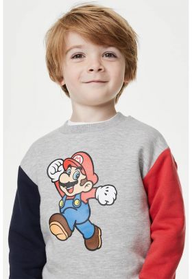 Bluza de trening cu Super-Mario