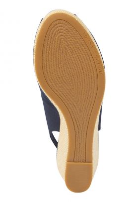 Espadrile wedge cu varf decupat Elba