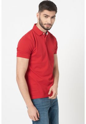 Tricou polo din amestec de bumbac organic